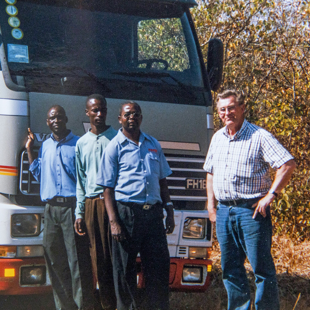 O camião da Sanfridssons na Zâmbia.