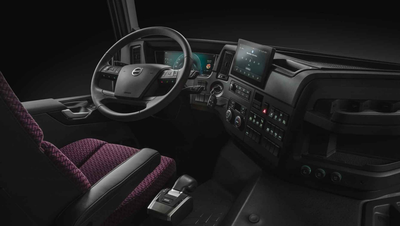 Novo interior da cabina do Volvo FH